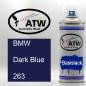 Preview: BMW, Dark Blue, 263: 400ml Sprühdose, von ATW Autoteile West.